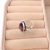 Amethyst Ring, Gemstone 925 Sterling Silver Jewelry Ring, Handmade Ring Pear Amethyst Jewelry Anniversary Gift