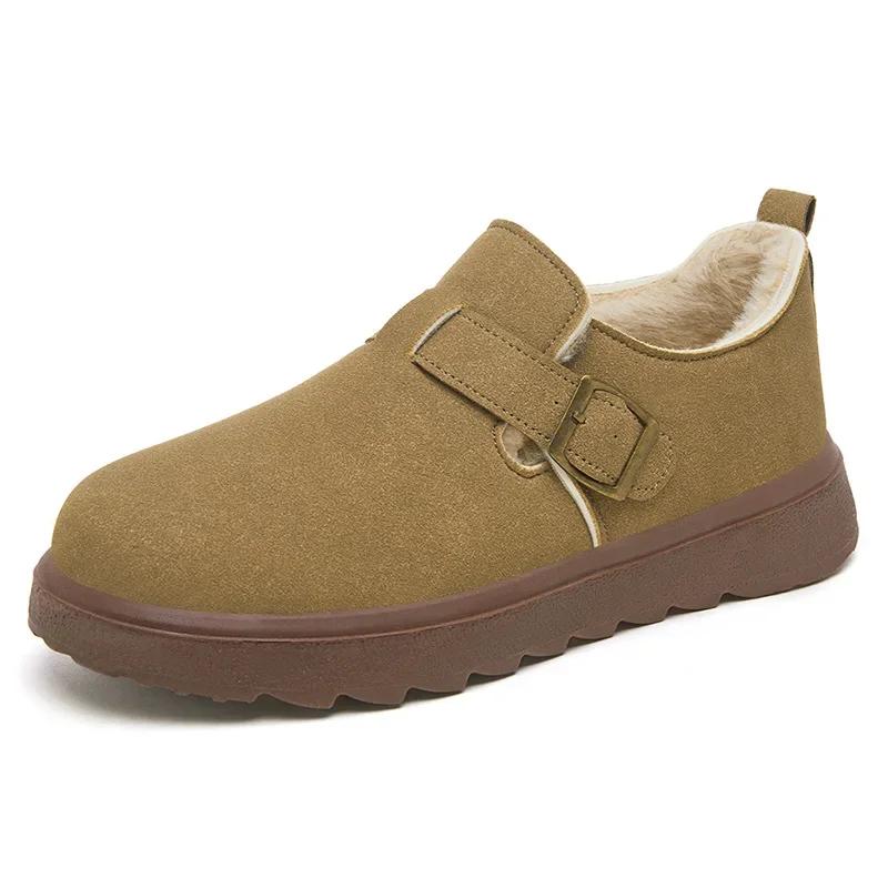 2024 Winter New Cotton Shoes Thickened Warm Boken Shoes Women's Cotton Boots with Velvet Snow Boots Casual Short Boots for Women