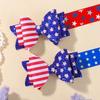 2pcs Independence Day Hair Bows Clips for Kid Girls Glitter Star Barrettes Hairpin Party Headwear Children Hair Accessories