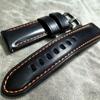 Watchband Thick Cowhide Watchband 20 21 22mm Luxury Black Handmade  Vintage Derma Men Bracelet Leather Wrist Band Belt Strap Accessories