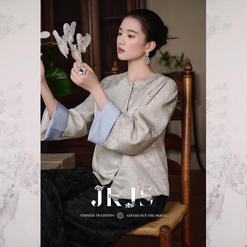 

Женский жаккардовый жакет в новом китайском стиле JK&JS XL