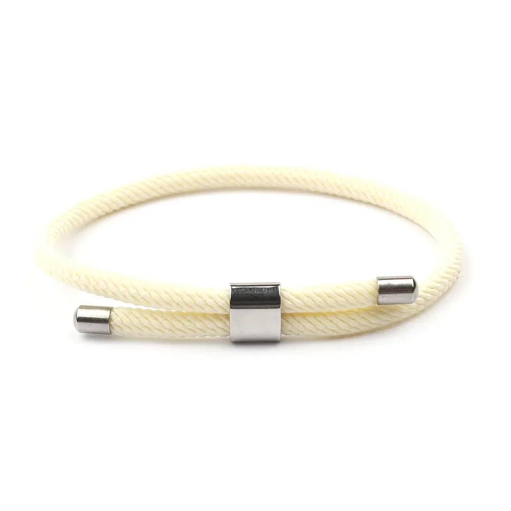Minimalist Milan Rope Bracelet Simple Red String Stainless Steel Bracelet For Women Men Lovers Lucky Wristband Jewelry