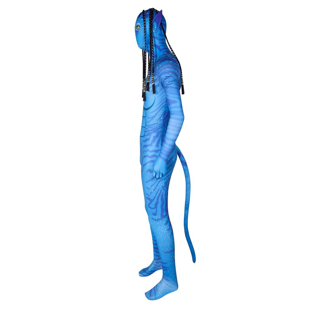 Costume Cosplay Neytiri Avatar 2 Tuta con Maschera per Uomo e Donna