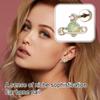 Safety Pin Saturn Stud Earrings - Double-Ended Screw Shaft, Unique High-End Titanium Steel Cartilage Earrings For Young Girls