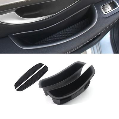 SHIFENG RHD Vorne Hinten Tür Aufbewahrungsboxen Kompatibel mit W205 GLC X253 GLC250 GLC300 GLC350 GLC43 AMG Fahren Telefon Behälter Lenkrad Tasche 2
