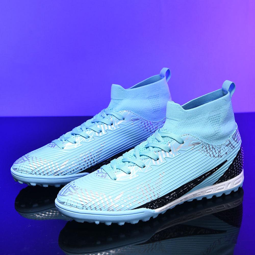 2024 Football Boots Long Spikes High Ankle Soccer Shoes FG Outdoor Grass Cleats Soccer Boots Training Sport Football Shoes