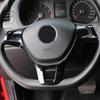 ABS Car Inner Steering Wheel Sequins Cover Trim for Volkswagen VW Golf 7 Mk6 Tiguan MK2 Polo T-Cross T-Roc Touran Jetta 2017-2019