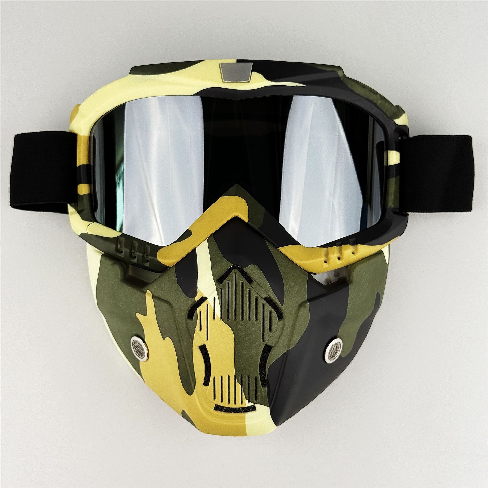 

Outdoor motorcycle face mask, riding helmet mask, sports goggles, men s windproof and snowproof goggles, motorcycle-specific 655-25-Silver piece
