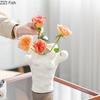 Irregular Protrusion Shaped Ceramic Vase Plant Pots Table Decoration Flowers Arrangement Abstract Art Vases Room Aesthetic Decor
