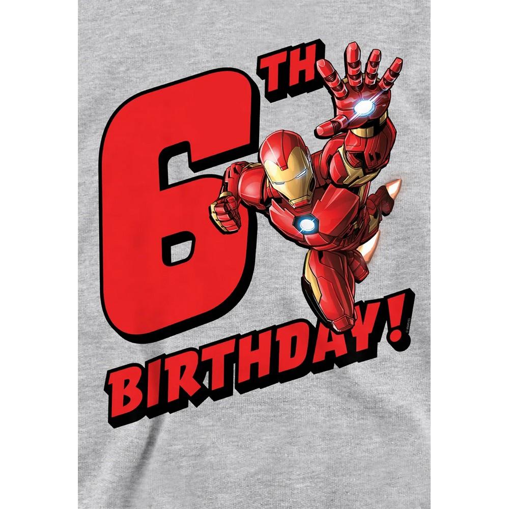Marvel Childrens/Kids Iron Man 6th Birthday Hoodie