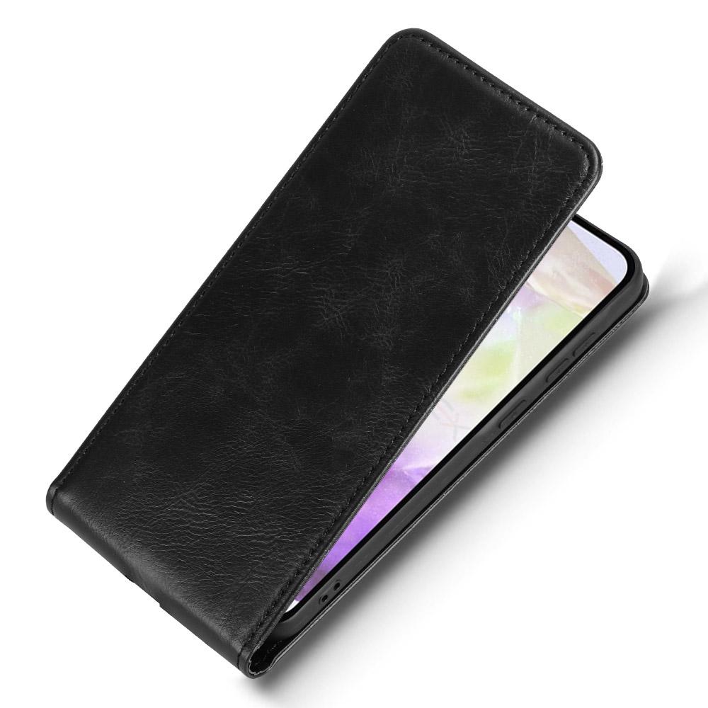 Etui dla Samsunga Galaxy A56 5G z przegródką na karty, magnetyczne, skórzane etui na telefon z klapką pionową