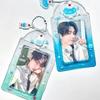 Original Design Summer Cheery Smoothie PVC Picture Frames with Chain Cute Ice Cream Photocard Holder for 3 Inch Kpop Card 2025