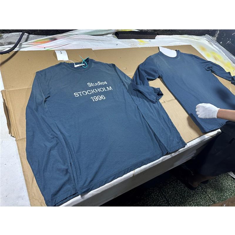 2025 Unisex Loose Fit Long Sleeve Cotton Linen Tee With Floral Print Lightweight UV Protection Shirt