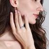 Rotatable Plated Color Star Moon Ring 8mm Wide 304 Stainless Steel Standard US Size