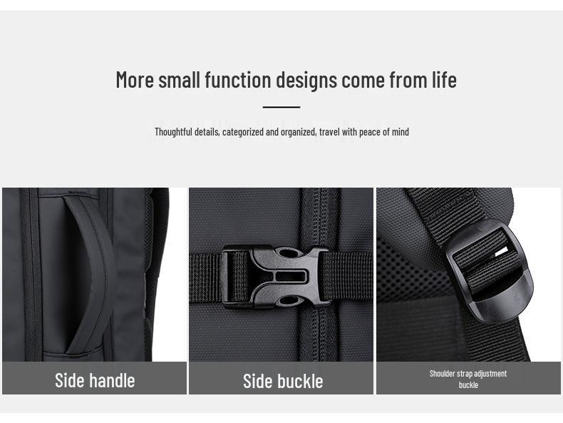 Expandable Waterproof Laptop Backpack with USB Charging for Men & Women – Business & Casual Use