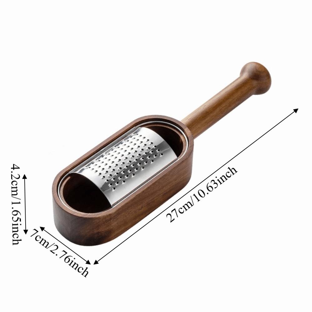 Solid Wood Cheese Grater Detachable Vegetable Slicer Multi-functional Food Shredder  for Parmesan