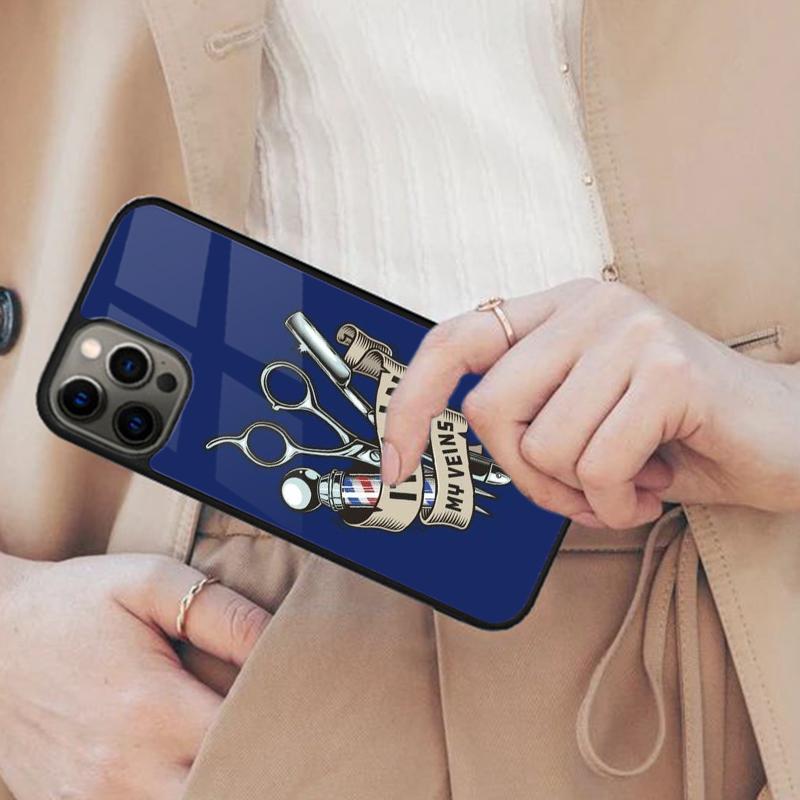 

Barber Shop Poles Magnetic Phone Case For APPLE iPhone 17 Air 16 14 13 12 Pro Max 15 Plus Wireless Charge With MagSafe Cover iPhone 14