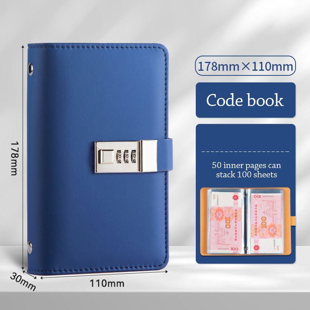 Large Capacity Mini Binder Savings Challenge PU Savings Challenges Book  Lovers