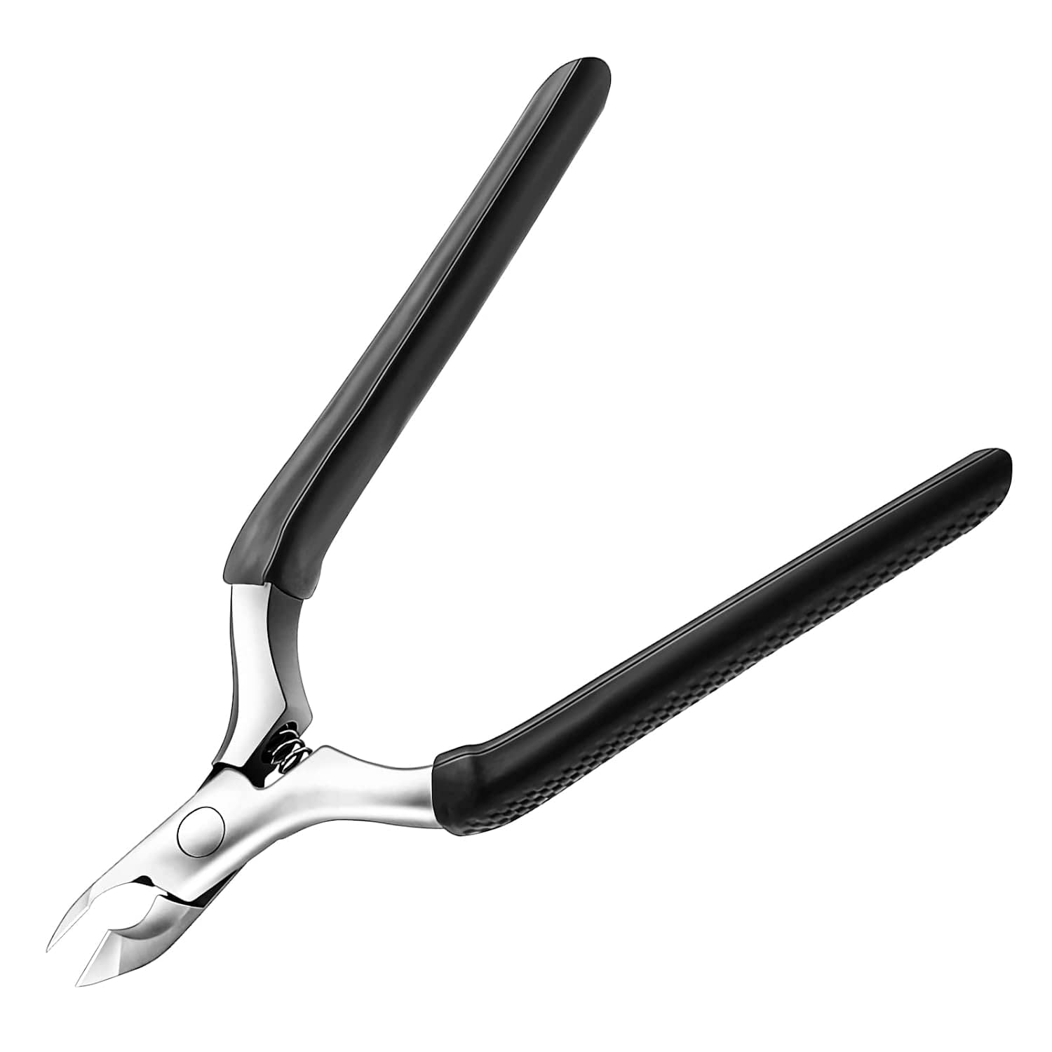 CGBE Cuticle Professional Cuticle Remover with Silicone and Stainless Steel Nail Nippers Nippers, Non-Slip (Black) чёрный