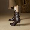 Small Ankle Boots Women's Premium Sense Pointed Heel Single Boots High Heels Elegant Short Boots