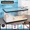 Luxury Acrylic Transparent Hamster Cage with Landscaping - Beginner Friendly, Spacious, for Golden Hamsters