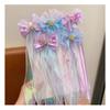 Mermaid Princess children's Bow Hairpin Super Fairy Floating Yarn Clip Little Girl Birthday Performance Hair Accessories Girl Veil