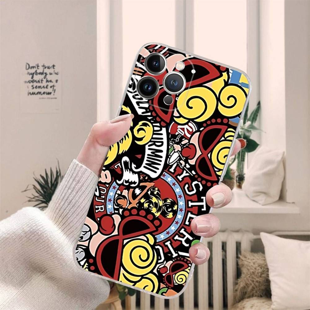 Japan Fashion H-Hysteric M-Mini For iPhone 17 16 16e 15 14 13 12 11 Pro Max Mini Plus Phone Case