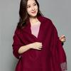 Soft Faux Cashmere Double Sided Scarf Women Fashion Winter Warm Shawl