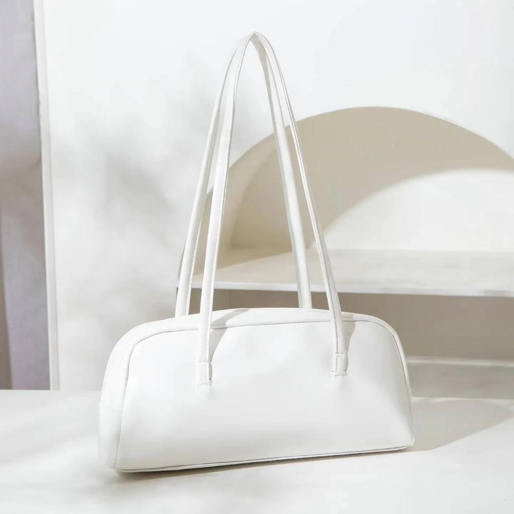 Zipper Closure French Stick Bag Large-Capacity Single-Shoulder Bag Boston Underarm Bag  Travel