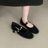 Fashion Bailamos Women Flat Bottom Ballet Shoes Female 2024 Band Retro Shallow Mouth Women's Shoes Mujer