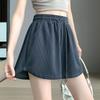 Ice Silk Sports Shorts for For Women In Summer Thin Korean Style High Waist Loose Slim and Versatile Casual A-line Wide-leg Pants