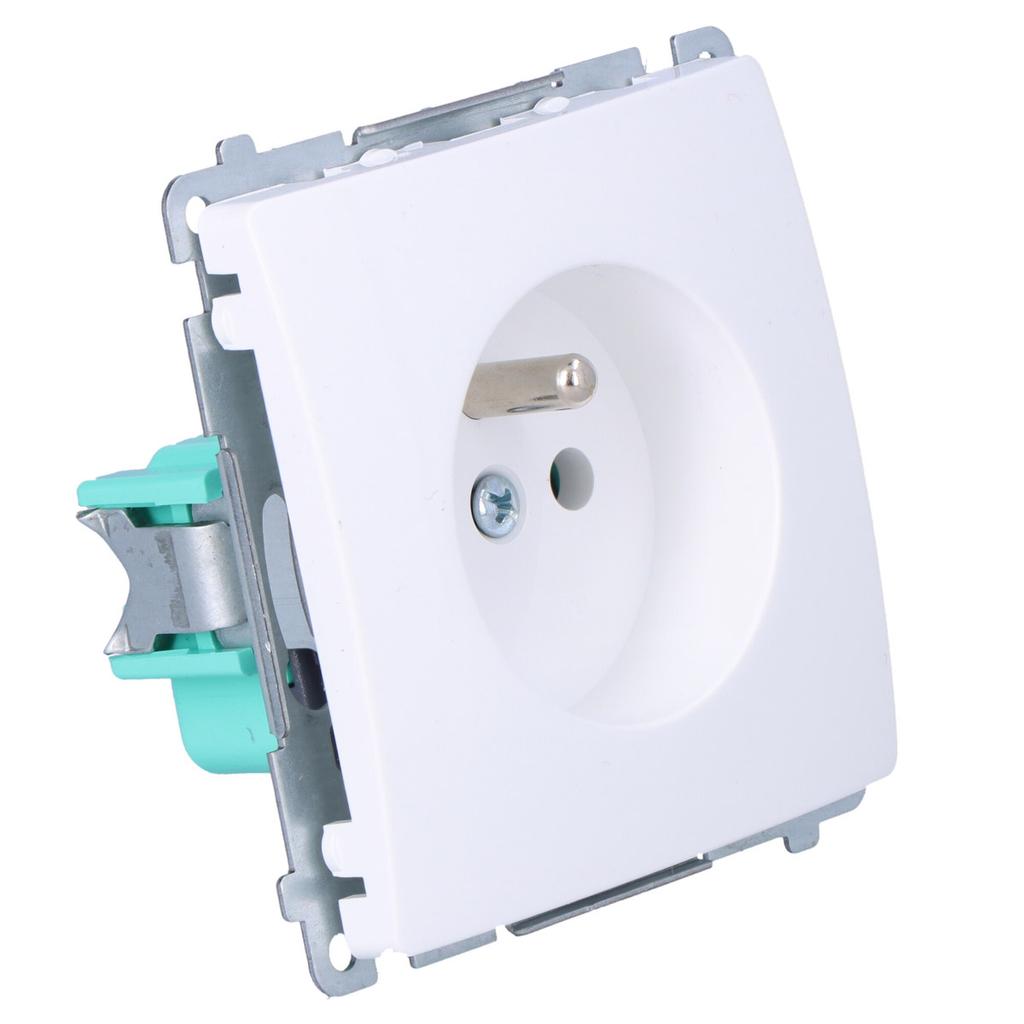 Single Socket with Grounding BMGZ1.01/11 Basic Module White