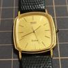 SEIKO DOLCE Quartz Vintage Gold Square Watch Code [Working Condition] 9521-5120 Men's Watch, (Management K26)