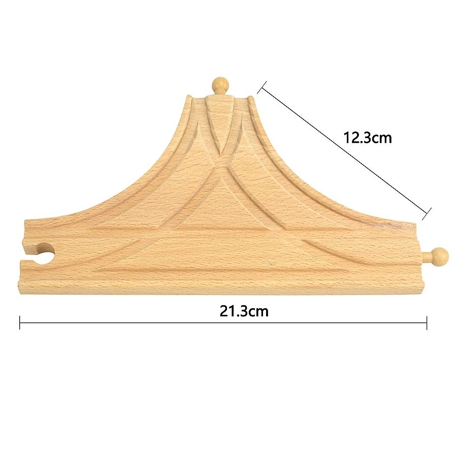 Educational Toy for Child New Kinds Wood Track Accessories Beech Wooden Train Track Railway Toys Fit Biro Wooden All Brand Track