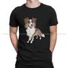 Border Red Merle Chibi Hip Hop Polyester Tshirt Collie Dog Printing Streetwear Casual T Shirt Male Tee