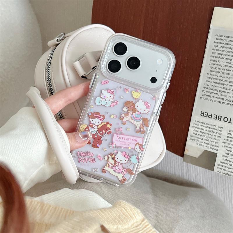 

Western Cowboy Cat iPhone 15/14/13 ProMax Anti-fall Case iPhone 16