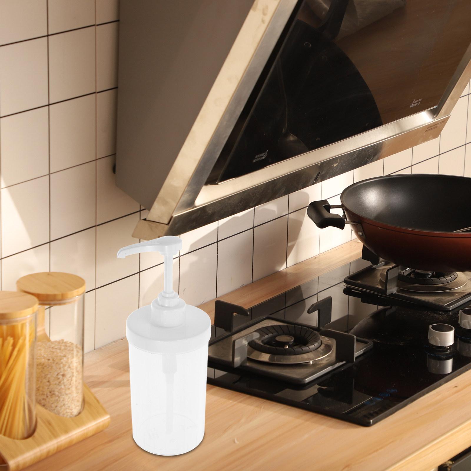 Syrup Pump Dispenser Hand Press Plastic Syrup Bottle Precise Control for Coffee Bar Kitchen Sauce Jam Juice Dispenser other