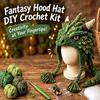 Handmade Knitted Hat Crochet Kit Animal Hood Hat Crochet Kit  for Adults&Kids Gift