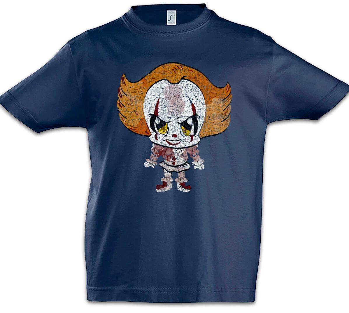 Litte Clown Kids Boys T-Shirt Halloween Balloon Ship We All Float Down Fun- 150