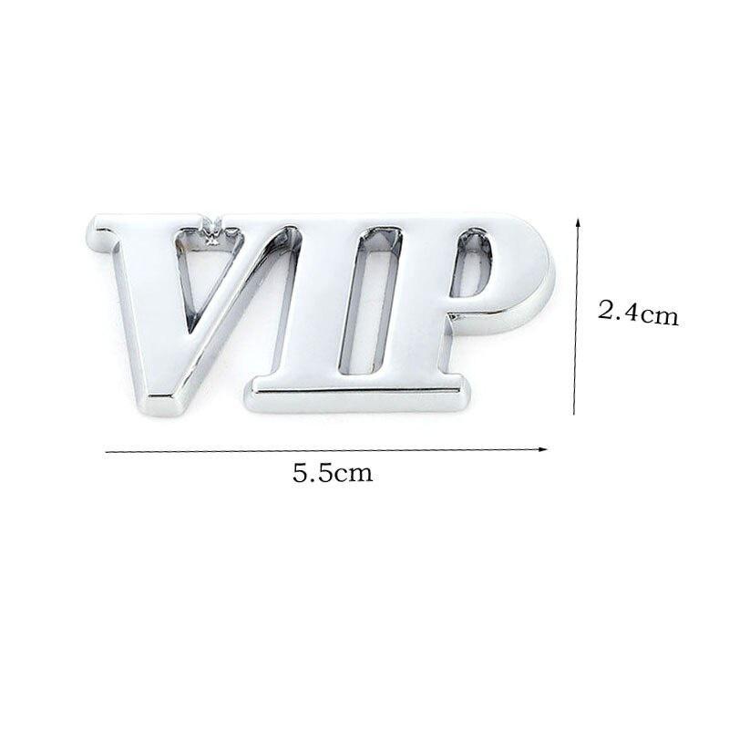 3D Metal VIP Logo Car Sticker Emblem Badge Decals