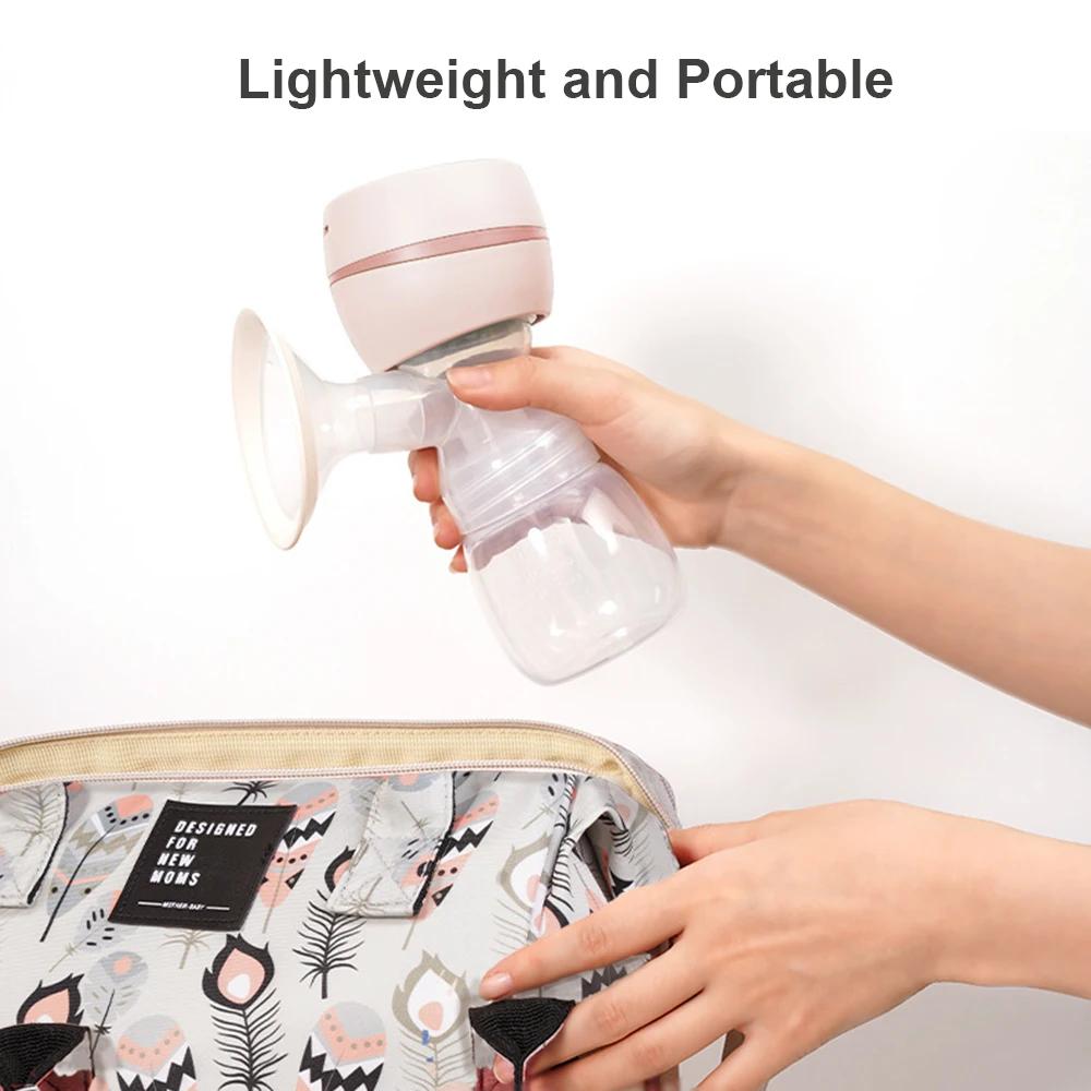 Tiralatte Elettrico con Schermo LED Estrattore di Latte per l'Allattamento Basso Rumore con Biberon da 180ml Senza BPA