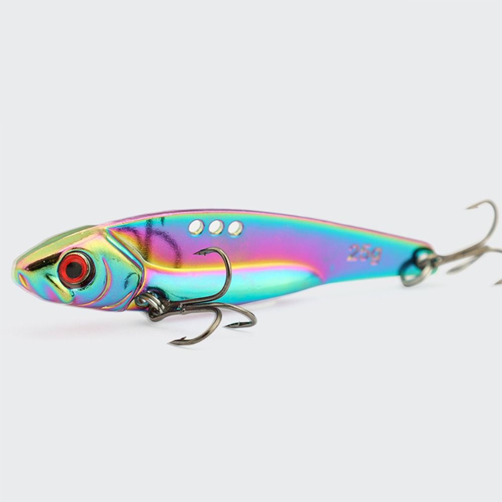 5PCS With 3D Eyes Fishing Blade Bait Zinc Alloy Swimbait Lure Durable Vib Blade Lure  For Walleye