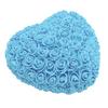Foam Fake Roses Handcrafted Romantic Decorative Heart Shape Artificial Roses with String Light for Bedroom Wedding Blue