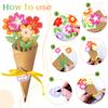 Flower Bouquet Craft Kit 24Pcs Teacher Appreciation Week Mother'S Day Flower Birthday Cards Diy Sister First Greeting Cards