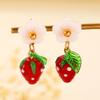 Módní Kreativní Design Sladké Kumquat Oranžové Ovocné Náušnice Pro Ženy