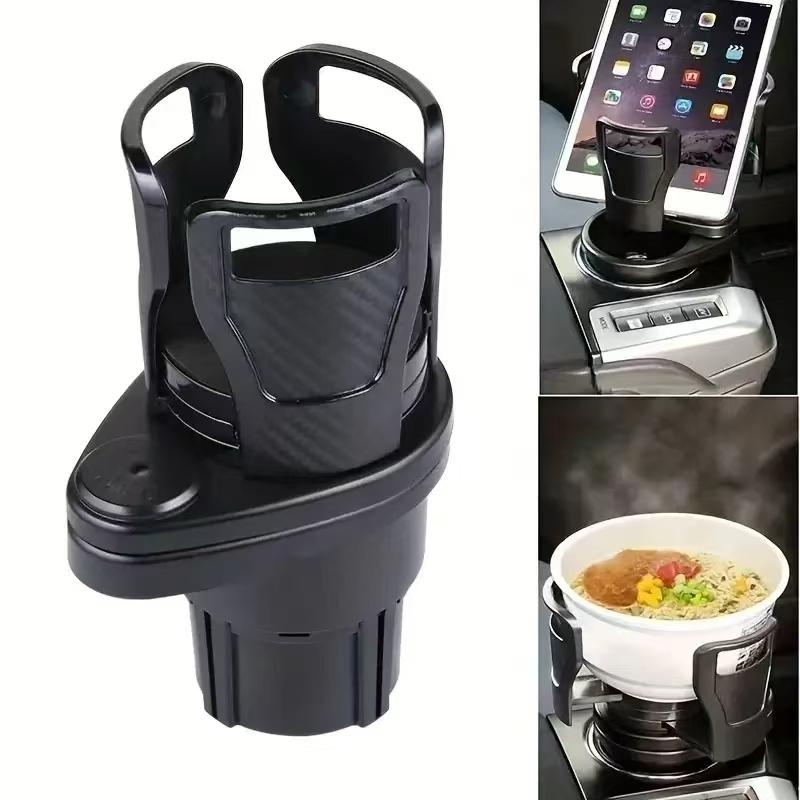 Car cup holder expander for Adapter adjustable multifunctional dual with phone aromatherapy organizer