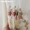 1PC NAPEARL 70-80% Shading Beige Comfortable Blackout Curtain with Embroidered Elegant Sheer Curtain for Bedroom Living Room Home Decor