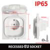 IP65 Waterproof Outdoor Socket, 16A High Power Wall Plate, 250V US/Thai Style 10A Receptacle, Bathroom & Weatherproof Electrical