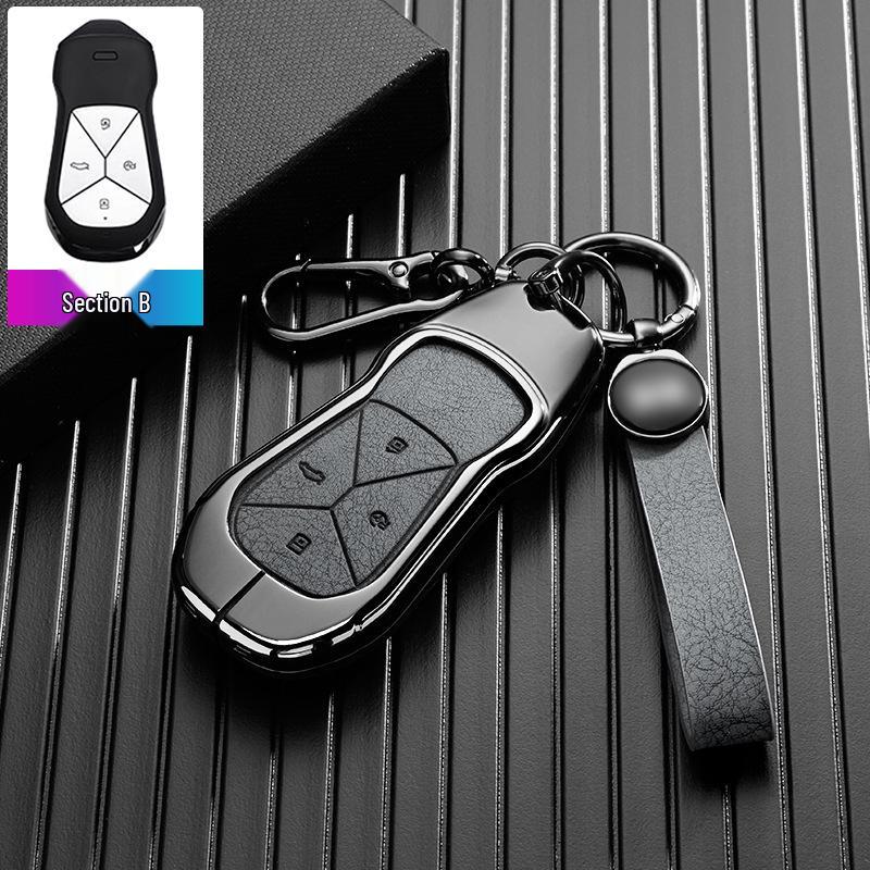 XPeng P7 Key Cover with Metal Protective Shell for 25 Mona M03/G6/G9/P7 Models