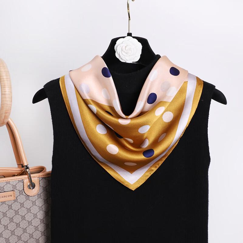 VICTORIA&VERA Mulberry Silk Small Square Scarf